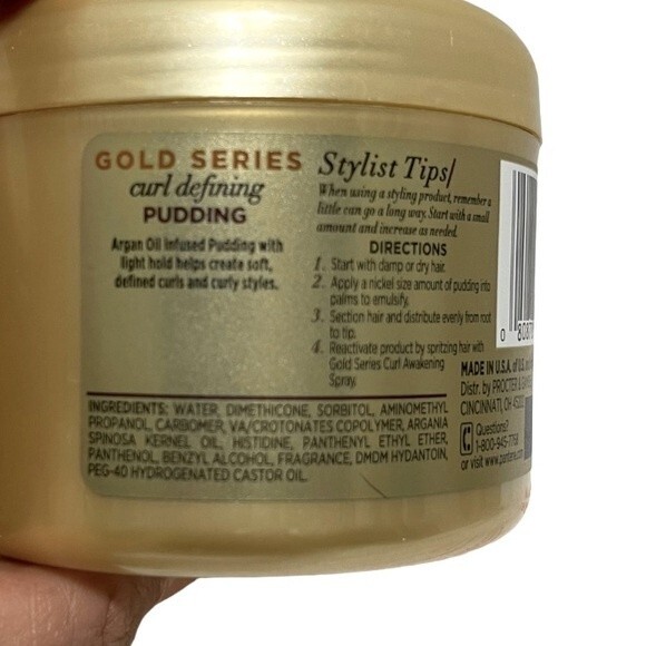 Pantene Gold Series Curl Defining Pudding 7.6 Fl oz - Picture 6 of 7